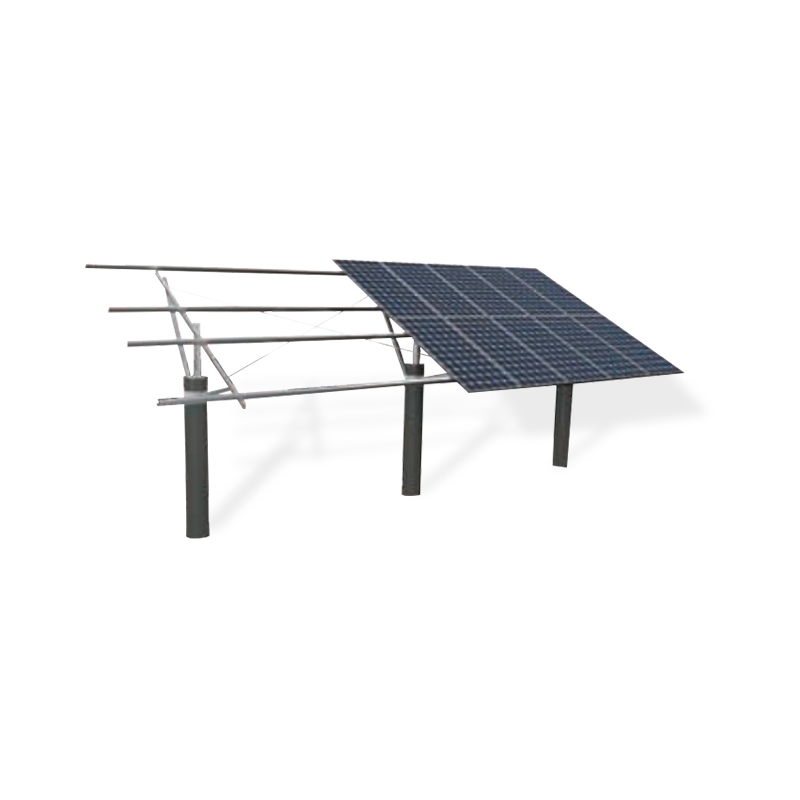 Sistema de montagem fotovoltaica de coluna única