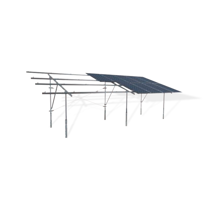 Sistema de montagem fotovoltaica de pilha embutida para usina fotovoltaica de montanha